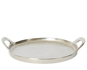 Bandeja Rectangular de Lujo Nórdica para Servir Alimentos, Decorativa para Hogar/Restaurante, de Acero Inoxidable 201 con Asas Doradas/Plateadas - Product Image 1