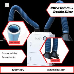 Dr.Air KHF-1700 Plus Welding <b>Fume</b> <b>Extractor</b> with Powerful 3kW Fan and Double Filter System for High Volume Filtration - Product Image 2