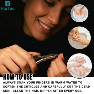 Coupe-ongles professionnel en acier inoxydable, pince à cuticules avec ressort spiralé robuste, outil de manucure pour salon - Product Image 5