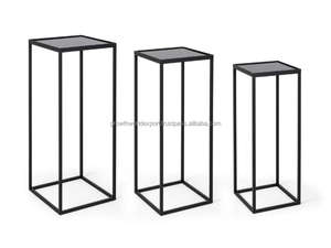 Juego de Mesa de Centro Moderno de Madera de Mango - Soporte Decorativo para Macetas, para Sala de Estar, Decoración del Hogar, Modelo GWE1585 - Product Image 6