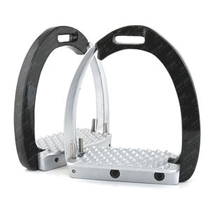 Nouveaux Étriers de Sécurité pour l'Équitation et les Courses Hippiques, Absorbant les Chocs, Légers, en Aluminium et Acier Inoxydable, 12 cm, Emballage Personnalisé - Product Image 1