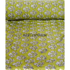 Tela 100% Algodón con Estampado de Bloques, Ecológica, Transpirable, de Secado Rápido y Ligera, Tejido Cruzado de Rajastán para Prendas de Mujer y Niña - Product Image 5