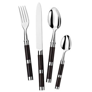 Wholesale Modern Stainless Steel Cutlery Set With Natural Wood Handles Home Kitchen Flatware Spoon <b>Fork</b> <b>Knife</b> Set In Best Price - Product Image 4