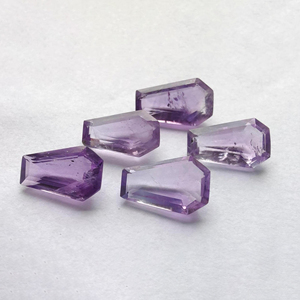 Piedra Preciosa Suelta de Amatista Natural de Calidad AAA+ en Forma de Ataúd, Corte Facetado y Calibrado, Disponible en Todos los Tamaños - Product Image 6