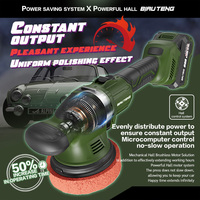 Machine à cirer à double disque excentrique DA avec source d'alimentation par batterie 21V 600W
