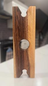 Wooden Wine Bottle And Glass Holder Rack Perfect For Dining <b>Table</b> And Romantic Dinner Party Display Wholesale From India - Product Image 2