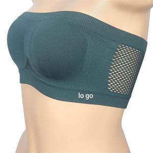Sujetador Deportivo de Yoga sin Costuras para Mujer, con Soporte Alto, Cuello en V y Lazo, Material Ecológico de Spandex/Poliéster, Tallas Grandes Disponibles - Product Image 5