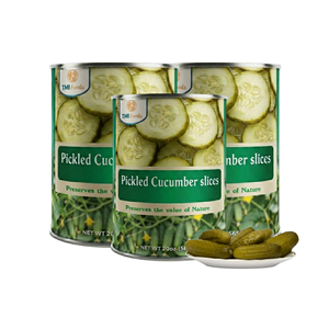 Made In Vietnam Top Selling Export Quality Delicious Canned Sliced <b>Pickled</b> Cucumbers <b>Packed</b> in A10 Can - Product Image 1