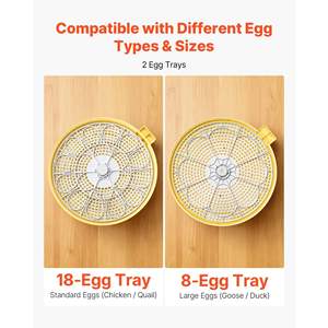 Incubadora de 18 Huevos con Volteo Automático, Control de Temperatura y Humedad, Ventana Transparente de 360 Grados, Recarga Automática de Agua - Product Image 6