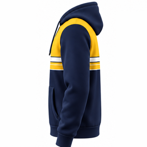 Sweat à capuche personnalisé en polaire sublimé pour l'hiver, style urbain, avec poches, fabricant OEM ODM, vente en gros, pull à capuche en polyester pour hommes et femmes - Product Image 2