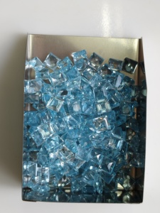 Topacio Azul Cielo Natural de 5MM, Corte Cuadrado Escalonado, Piedras Preciosas Sueltas para Joyería - Product Image 4