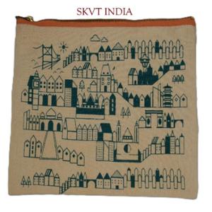 Wholesale High Quality Eco-Friendly Recycled 100% Cotton Canvas Zipper Pouch Custom Printed <b>Makeup</b> Cosmetic Brush <b>Bag</b> Gift <b>Bags</b> - Product Image 3