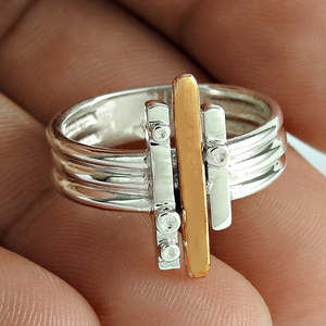เครื่องประดับเงินแท้ 925 ทำมือ แหวนเงินหน้ากว้างผิวเรียบ เงินบริสุทธิ์ สไตล์โบฮีเมียน มีจำหน่ายในราคาขายส่ง - Product Image 2