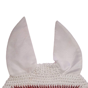 Custom Soft Cotton Horse <b>Fly</b> Veil Ear Bonnet Breathable Ear Hood Premium Equestrian Riding Equipment OEM Factory Supply - Product Image 3