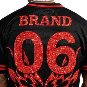 เสื้อฟุตบอลอเมริกันแบบซับลิเมชั่นเต็มตัว ชุดยูนิฟอร์มสโมสรแบบกำหนดเอง ระบายอากาศได้ดี น้ำหนักเบา แขนสั้น ชุดกีฬาสำหรับทุกเพศ บริการ OEM - Product Image 6