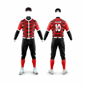 Conjunto de Pantalones Grises con Ribete Blanco y Camiseta de Béisbol Negra Personalizada Unisex, Transpirable, Absorbente de Humedad, Ecológico, de Manga Corta para Invierno - Product Image 3