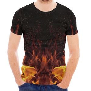 Camiseta de Hombre al por Mayor con Estampado Personalizado, 100% Algodón, Felpa, Sublimación, Ecológica, Transpirable, de Secado Rápido, 220g, Corte Regular, Cuello Redondo - Product Image 1