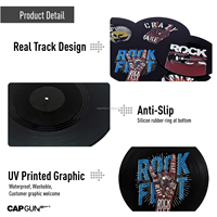 6PCS Custom ized UV Printed Grafik Tischs ets Classic 7 'Schallplatten Tischs ets für runde Tische