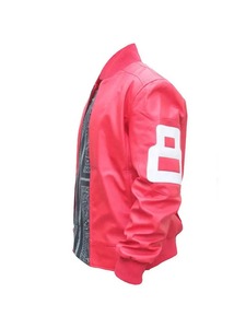 แจ็คเก็ตหนังสีชมพูทรงบอมเบอร์ 8 บอล - Product Image 2