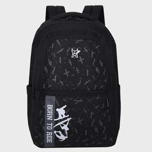 Sac à dos pour ordinateur portable Arctic Fox Skater - Sac de voyage noir imperméable avec fermeture éclair, doublure en polyester et nylon - Product Image 1