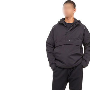 Nouvelles vestes coupe-vent imperméables tendance pour hommes, en toile, col montant, logo frontal, à capuche, pour adultes - Product Image 4