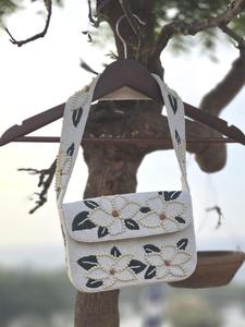 Bolso de mano y bandolera artesanal MS con cuentas de cristal de ojo turco, forma y color personalizables, estilo bohemio, protector, para buena suerte en la noche. - Product Image 2