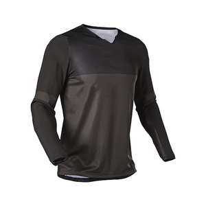 Camiseta de Motocross de Manga Larga para Hombre, Diseño Color Block, Secado Rápido, Poliéster, para Adultos, Todas las Temporadas, Ropa de Carreras - Product Image 1