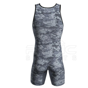 Custom Branding Available Sublimation Wrestling Singlets Premium Quality Material With Full Color Print Options - Product Image 2