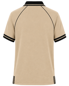 Camiseta Polo Personalizada para Hombre en Beige y Negro, Ropa Deportiva Informal, Transpirable, de Manga Corta, Mezcla de Algodón, para Golf - Product Image 2