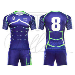 Nouvelle conception, uniforme de rugby respirant de haute qualité, imprimé sur mesure, manches courtes, grande taille, vente en gros - Product Image 6