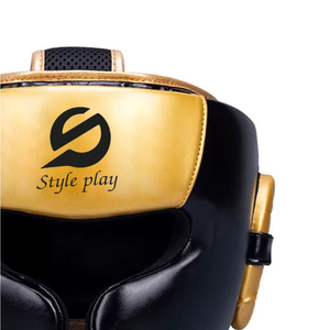 Buen Proveedor, Servicio OEM/ODM, Protector de Cabeza de Boxeo de Cuero PU Ligero y Ecológico de Alta Calidad con Logotipo Personalizado - Product Image 4