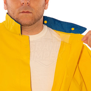 Manteau de pluie léger, écologique, imperméable et respirant avec logo personnalisé pour hommes, pour usage extérieur - Product Image 5