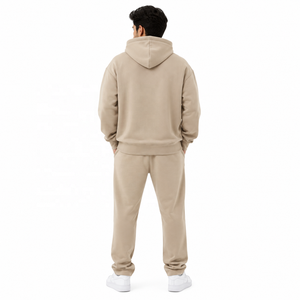 High Quality Unisex Hoodies Regular fit Tracksuit Jogger Set acid wash Breathable knitted fabric Sweatshirt OEM ODM B2B Supplier - Product Image 3