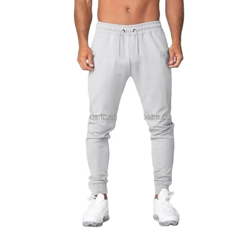 Sportswear Gym Sweatpants for men Running Wear Jogger Pants drawstring waist Mobile pockets back towel hanger sweat pant for men
