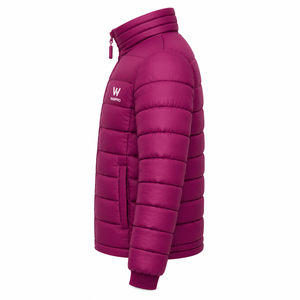 OEM Men's Puffer <b>Jacket</b> Custom Logo Winter Warm <b>Canvas</b> Outerwear Hooded Stand Collar Full Zip Windproof Breathable 100% - Product Image 1