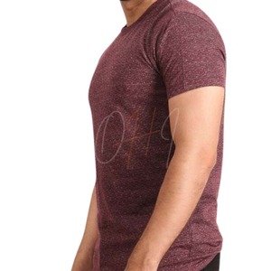 Camiseta Casual para Hombre, Cuello Redondo, Manga Corta, Tie-Dye, Color Marrón Jaspeado, 100% Algodón, Transpirable, Talla Grande - Product Image 3
