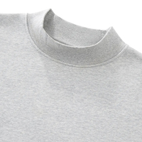 Sweat-shirt décontracté à col roulé oversize pour femme, manches longues, col montant, épaules tombantes