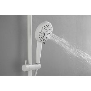 ShowerSpas Sistema Doccia a Pioggia da 10 Pollici con Doccetta a 4 Funzioni, Asta Scorrevole Regolabile e Portasapone - Set Accessori Bagno - Product Image 6
