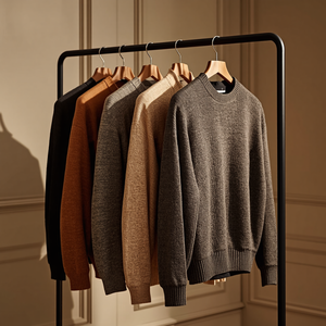 Pull en tricot pour homme 7GG anti-boulochage fabriqué à la machine - Product Image 2