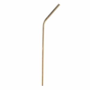 Sustainable Copper Drinking <b>Straw</b> Set <b>Reusable</b> Bent Metal Beverage Tubes for Juice Smoothies and Cocktail Drinks - Product Image 4