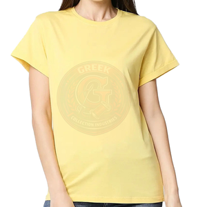 Camisetas de Mujer de Secado Rápido, Alta Calidad, 100% Algodón, Cuello en V, Estampado Digital Informal, Transpirables, Manga Corta - Product Image 4