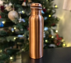 Botella de Agua de Cobre Ecológica con Diseño Clásico y Tapa Hermética, Botella Reutilizable para Viajes, Directo de Fábrica - Product Image 2