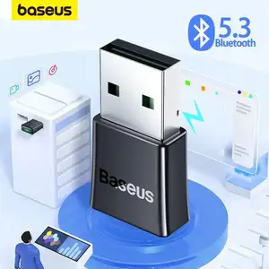 Baseus Ba07 Bộ chuyển đổi USB Bluetooth 5.3 Dongle cho máy tính loa không dây chuột bàn phím âm nhạc Máy thu âm thanh máy phát bluetooth