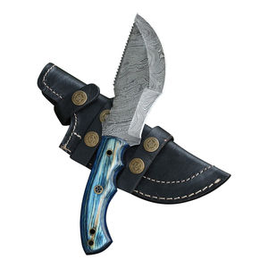 OEM Natural Wood Handle Damascus Steel <b>Blade</b> Pocket <b>Knife</b> Portable Outdoor Survival Hunting <b>Knives</b> for Industrial Leather Use - Product Image 1