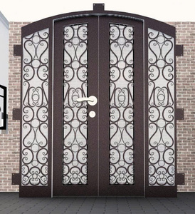 Puertas de Hierro Forjado de Primera Calidad – Puerta de Entrada de Hierro para Patio con Estructura Resistente y Elegante Diseño Decorativo para Exteriores - Product Image 6
