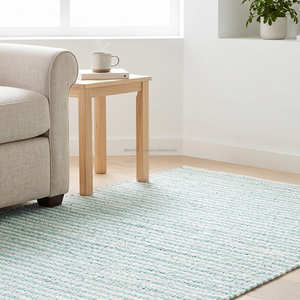 Tapis d'appoint en coton tissé à la main vert sauge 120 × 180 cm pour chambre à coucher, coin lecture, décor nordique et minimaliste - Product Image 1