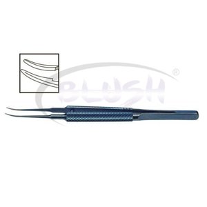 Pinzas de Sutura Girard de 0.25mm Curvas de Titanio, Instrumento Quirúrgico Oftálmico Microquirúrgico de Blush Surgical - Product Image 2