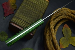 Cuchillo de Camping BA ENTERPRISES de Acero de Damasco de Grado Industrial, Punta Caída, Mango de Madera, Borde Recto, Grosor de 0.45mm - Product Image 6