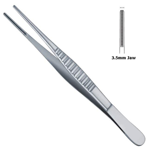 Pince à épiler dentaire manuelle en acier inoxydable de qualité supérieure, 4,75 po (12 cm), instrument chirurgical pour usage professionnel avec poignée ergonomique - Product Image 2