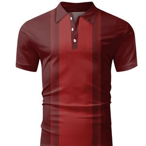 Chemise en coton tricoté anti-rides pour homme, tissu respirant de qualité supérieure, manches courtes, poche imprimée, confortable, légère et élégante - Product Image 3